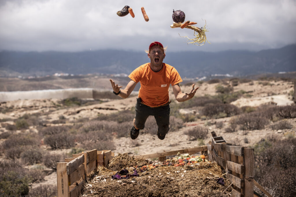 funny compost volunteer